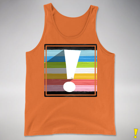Queer Pride Flag Exclamation Point Premium Tank Top